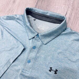 Under Armour XXL Playoff Polo Shirt Men's Blue Performance Golf Athletic